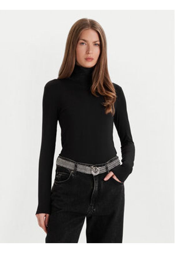 Pinko - PINKO Pasek Damski Strass Buckle Belt H2 105878 A2X8 Srebrny. Kolor: srebrny