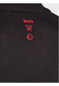 BOSS - Boss Sweter NBA 50478500 Czarny Relaxed Fit. Kolor: czarny. Materiał: syntetyk