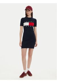 Tommy Jeans Sukienka codzienna Flag DW0DW22853 Granatowy Slim Fit. Okazja: na co dzień. Kolor: niebieski. Materiał: bawełna. Typ sukienki: proste. Styl: casual #2