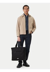 Calvin Klein Torba Sleek Pocket Tote LV04D3340G Czarny. Kolor: czarny. Materiał: materiał #1