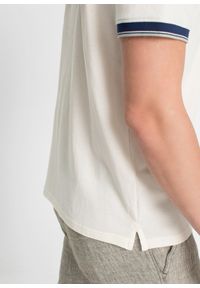 bonprix - Shirt polo pique (3 szt.) z czystej bawełny. Typ kołnierza: polo. Kolor: biały. Materiał: bawełna, materiał. Długość rękawa: krótki rękaw. Długość: krótkie #3