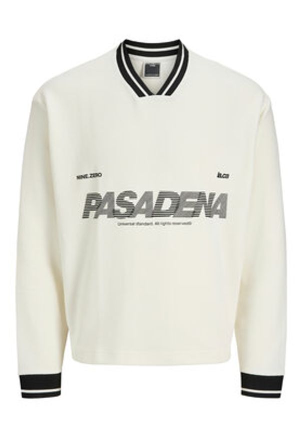 Jack & Jones Bluza Horizon 12278566 Biały Oversize. Kolor: biały. Materiał: bawełna