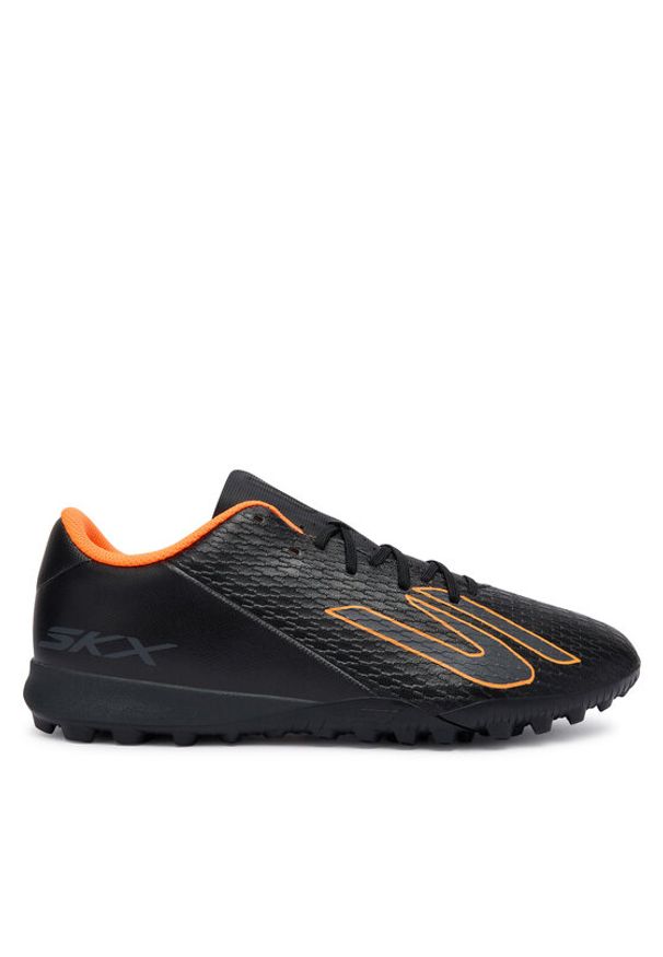 skechers - Skechers Buty do piłki nożnej Club Tf 252134 BKOR Czarny. Kolor: czarny. Materiał: skóra