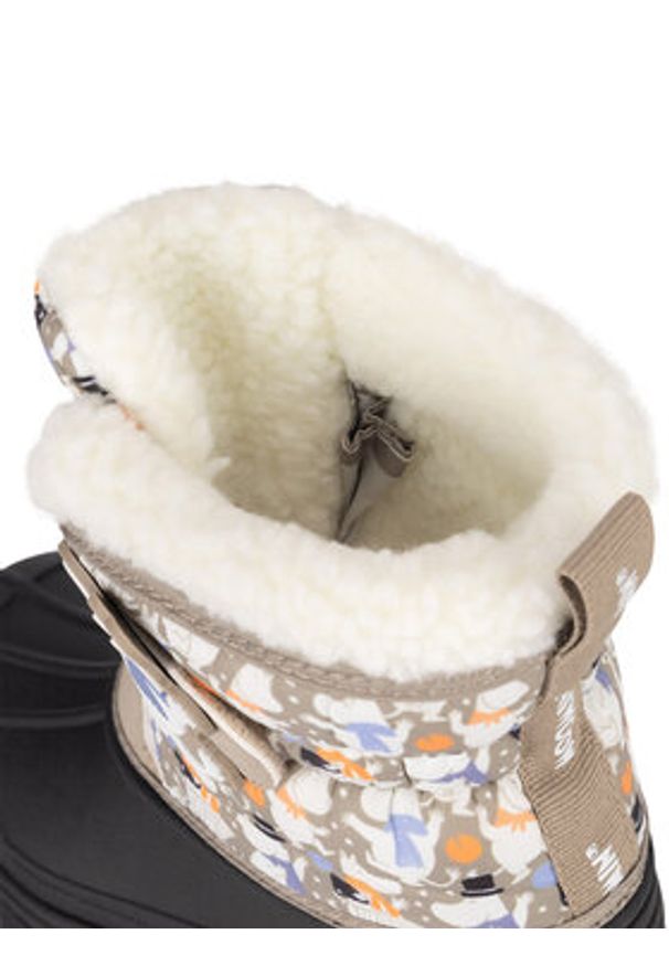 Moomin Śniegowce AW24-325MMN Beżowy. Kolor: beżowy. Materiał: materiał