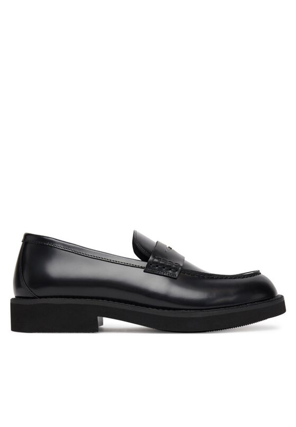 BOSS Loafersy Penny 50548761 Czarny. Kolor: czarny. Materiał: skóra