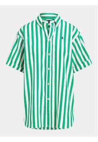 Polo Ralph Lauren Koszula Ss Ligh St 211925085002 Zielony Regular Fit. Typ kołnierza: polo. Kolor: zielony. Materiał: bawełna