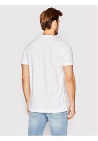 Calvin Klein Jeans T-Shirt J30J320935 Biały Slim Fit. Kolor: biały. Materiał: bawełna