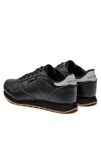 skechers - Skechers Sneakersy Old School Cool 699/BLK Czarny. Kolor: czarny. Materiał: skóra