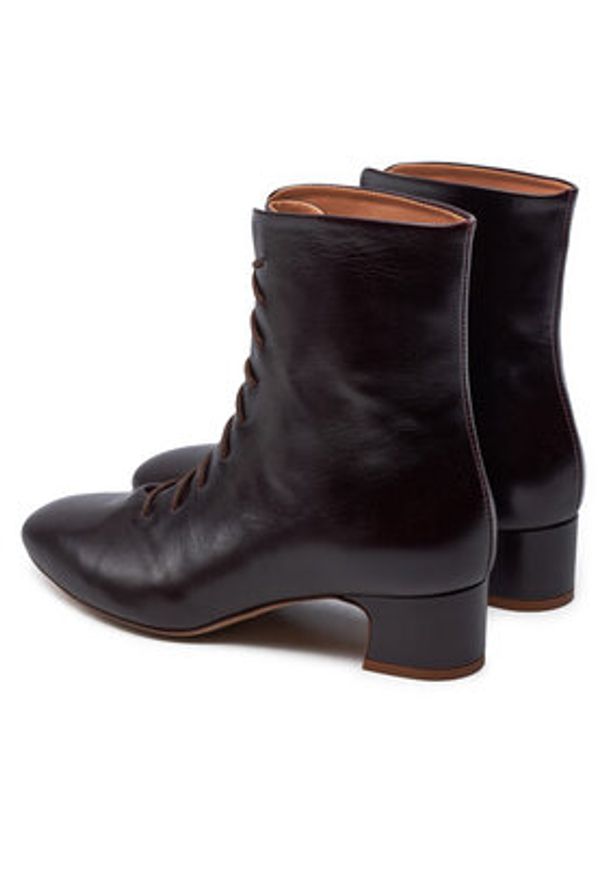 Balagan Trzewiki BALAGAN-VICTORIA BOTKI MAHONIOWY Bordowy. Kolor: czerwony. Materiał: skóra