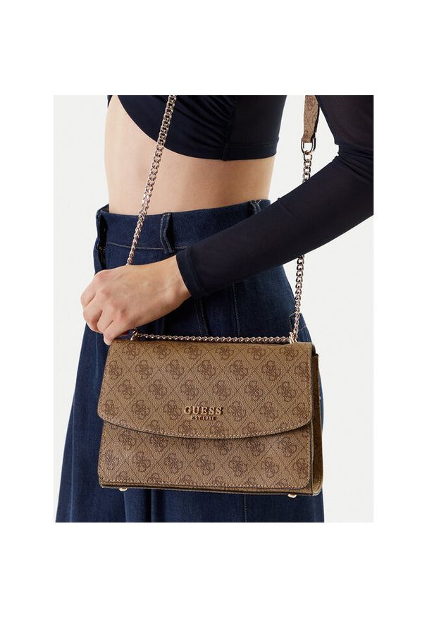 Torebka Guess. Kolor: brązowy