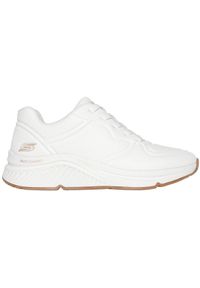 skechers - Adidasy Skechers Bobs Arch Comfort B, Kobiety. Kolor: biały. Materiał: materiał, syntetyk