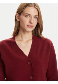 Vero Moda Kardigan Gold Art 10332210 Bordowy Regular Fit. Kolor: czerwony. Materiał: syntetyk #5