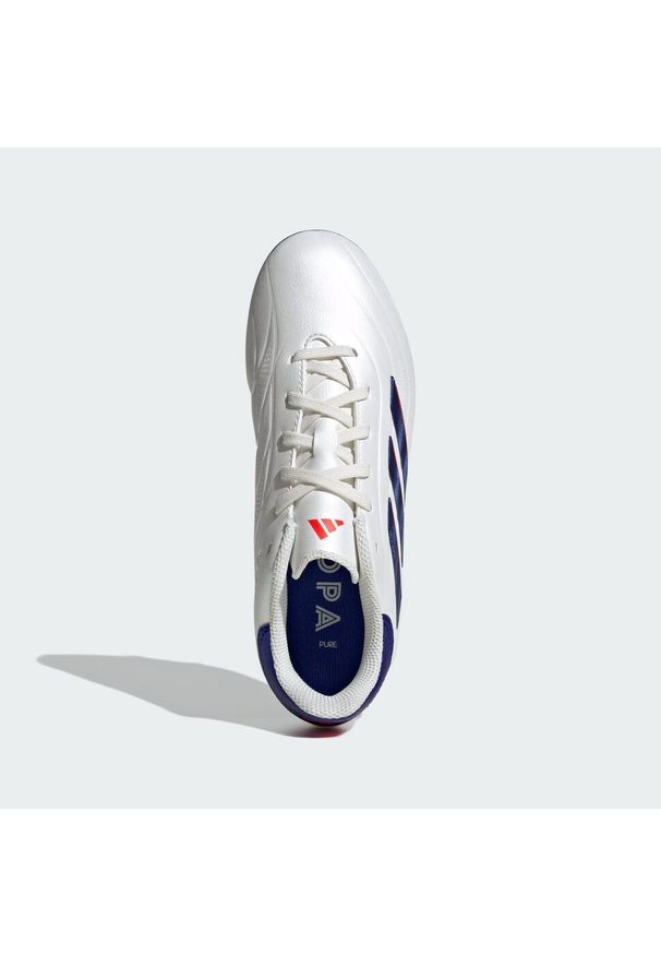 Adidas - Buty Copa Pure 2 League FG Kids. Kolor: biały, czerwony, wielokolorowy, niebieski. Materiał: materiał