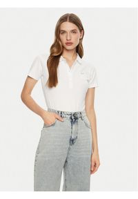 Guess Polo W5RP47 KARS2 Biały Regular Fit. Typ kołnierza: polo. Kolor: biały. Materiał: bawełna #1