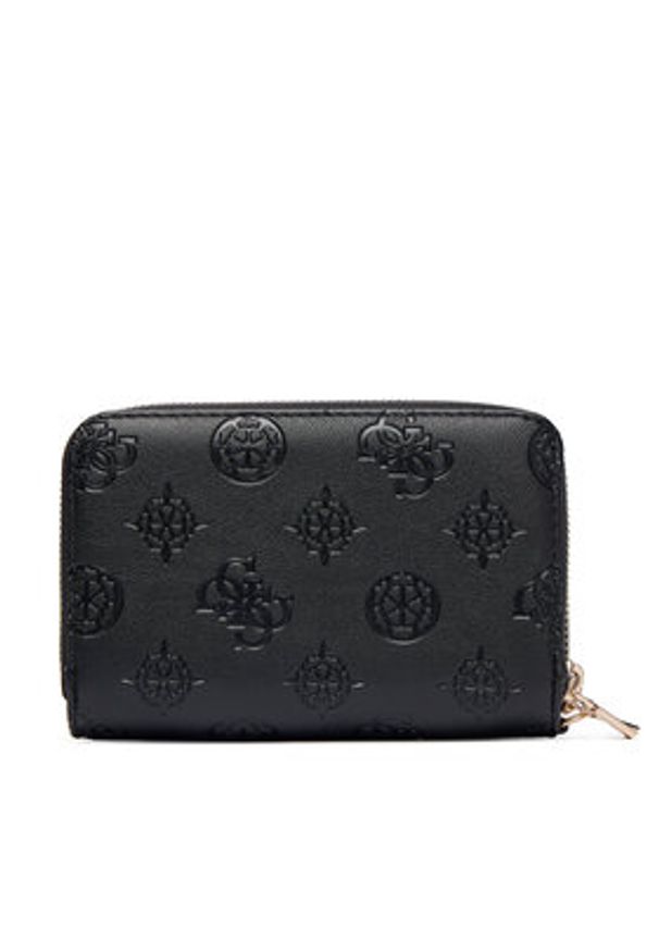 Guess Portfel Laurel II Slg SWPD74 59164 Czarny. Kolor: czarny. Materiał: skóra