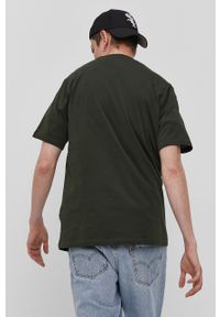 Dickies T-shirt męski kolor zielony gładki DK0A4XDBOGX-OLIVEGREEN. Okazja: na co dzień. Kolor: zielony. Materiał: dzianina. Wzór: gładki. Styl: casual #2