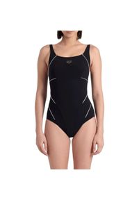 Damski kostium kąpielowy 1-częściowy Arena Jewel R. Kolor: czarny, wielokolorowy, biały. Materiał: nylon, materiał #1