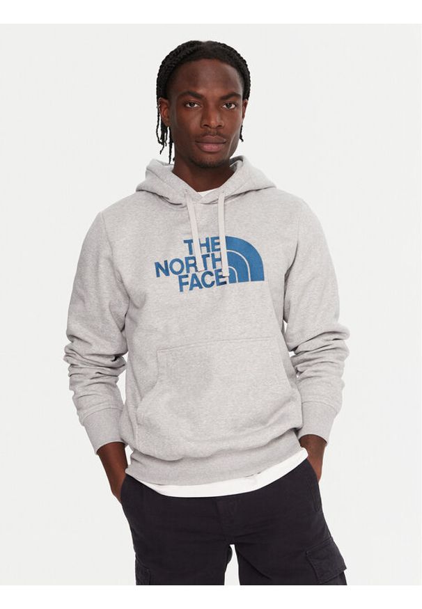 The North Face Bluza Drew Peak NF0A89EM Szary Regular Fit. Kolor: szary. Materiał: bawełna