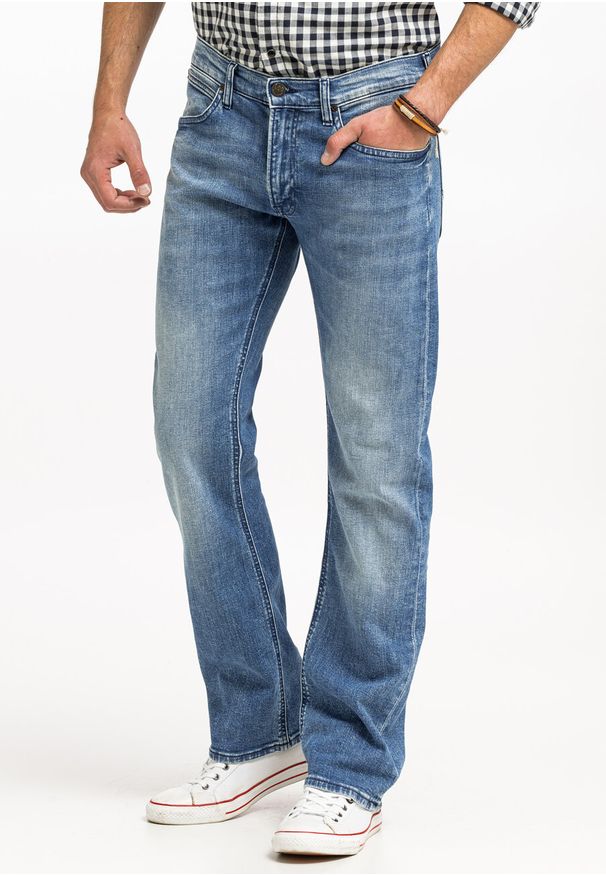 Lee - LEE TRENTON MID MĘSKIE SPODNIE JEANSOWE JEANSY DŻINSY JADE L709ONTF 112327578