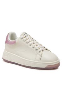 Emporio Armani Sneakersy X3X024 XR128 C659 Écru. Materiał: skóra #7