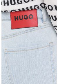 Hugo - HUGO jeansy Gayang 50467471 damskie high waist. Stan: podwyższony. Kolor: niebieski #3
