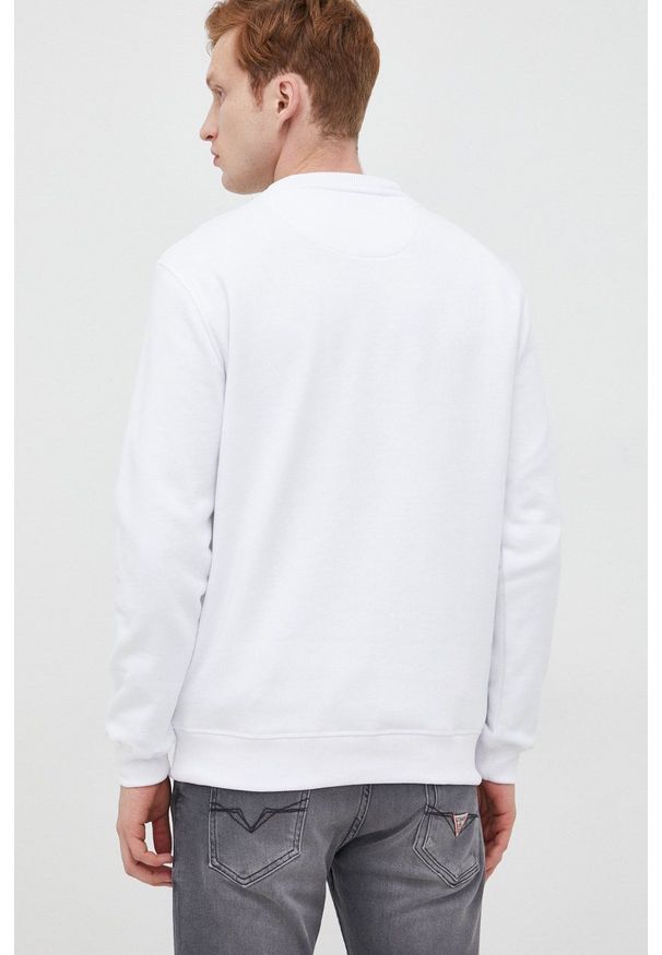 Pepe Jeans bluza bawełniana męska kolor biały z aplikacją. Kolor: biały. Materiał: bawełna. Wzór: aplikacja