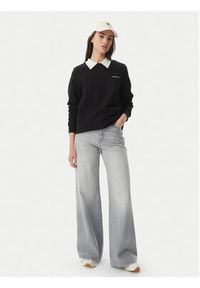 Tommy Jeans Bluza Ess Logo DW0DW22829 Czarny Regular Fit. Kolor: czarny. Materiał: bawełna #3