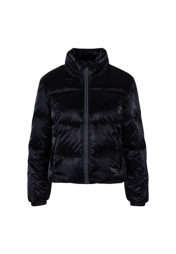 Damska kurtka ze skóry rekina Urban Classics. Kolor: czarny. Materiał: skóra