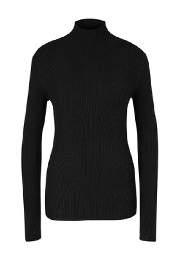 JOOP! Golf 58 JW224KN166 30033369 Czarny Regular Fit. Typ kołnierza: golf. Kolor: czarny. Materiał: wiskoza