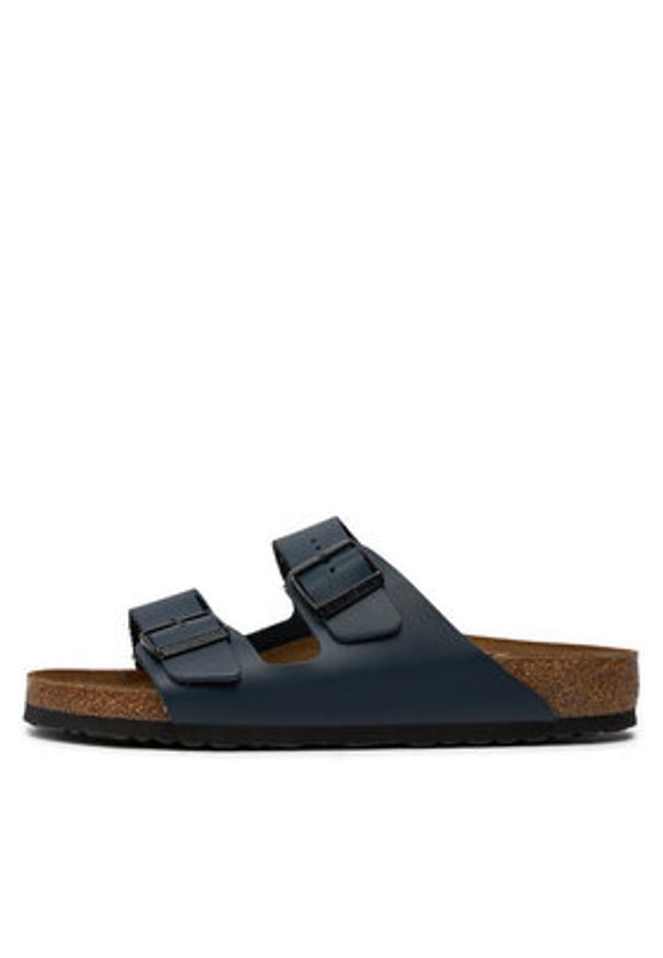 Birkenstock Klapki Arizona 0051151 Granatowy. Kolor: niebieski. Materiał: skóra