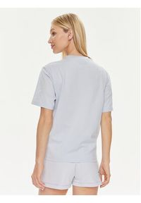 Lacoste T-Shirt TF7215 Błękitny Slim Fit. Kolor: niebieski. Materiał: bawełna