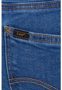 Lee jeansy MARION STRAIGHT MID ADA damskie medium waist. Kolor: niebieski