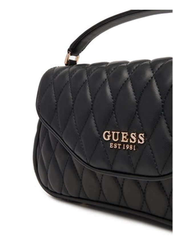 Guess Torebka Valla HWQG81 22200 Czarny. Kolor: czarny. Materiał: skórzane