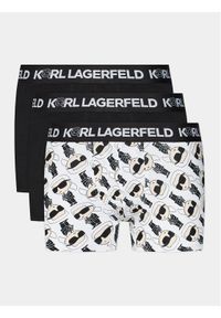 Karl Lagerfeld - KARL LAGERFELD Komplet 3 par bokserek Ikonik 2.0 Trunk Set (Pack 3) 236M2100 Czarny. Kolor: czarny. Materiał: bawełna #1
