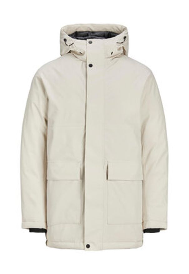 Jack & Jones - Jack&Jones Kurtka zimowa 12235845 Écru Regular Fit. Materiał: syntetyk. Sezon: zima