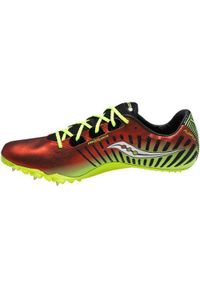 Buty do biegania męskie Saucony Sprinterskie Showdawn 2. Zapięcie: sznurówki. Kolor: wielokolorowy. Materiał: materiał, tkanina, syntetyk. Szerokość cholewki: normalna. Sport: bieganie