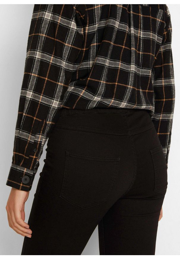 bonprix - Jegginsy termiczne, mid waist. Okazja: do pracy. Kolor: czarny