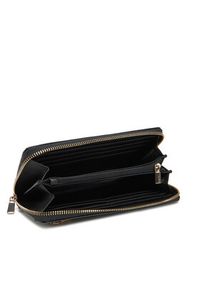 Guess Duży Portfel Damski SWCZ85 00146 Czarny. Kolor: czarny. Materiał: skóra