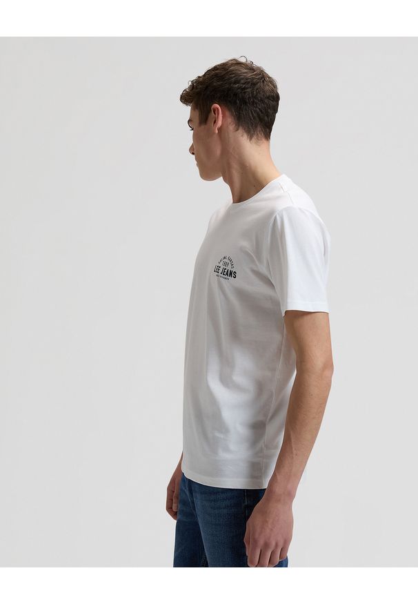 Lee - MĘSKA KOSZULKA LEE SMALL LOGO TEE BRIGHT WHITE 112376519