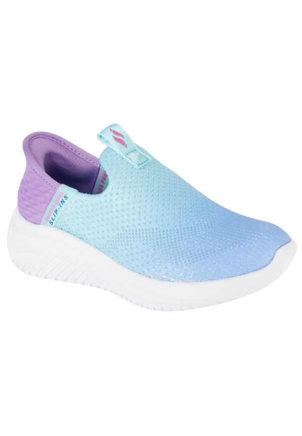 skechers - Buty sportowe Sneakersy dziewczęce, Ultra Flex 3.0 - Color Boost. Kolor: niebieski. Sport: turystyka piesza