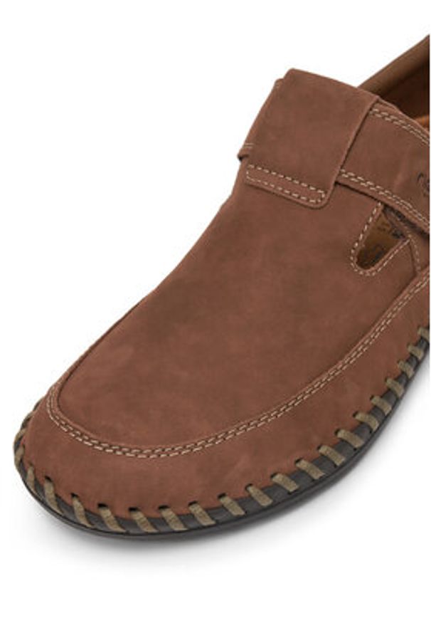 Rieker Półbuty B2452-24 Brązowy. Kolor: brązowy. Materiał: skóra, nubuk