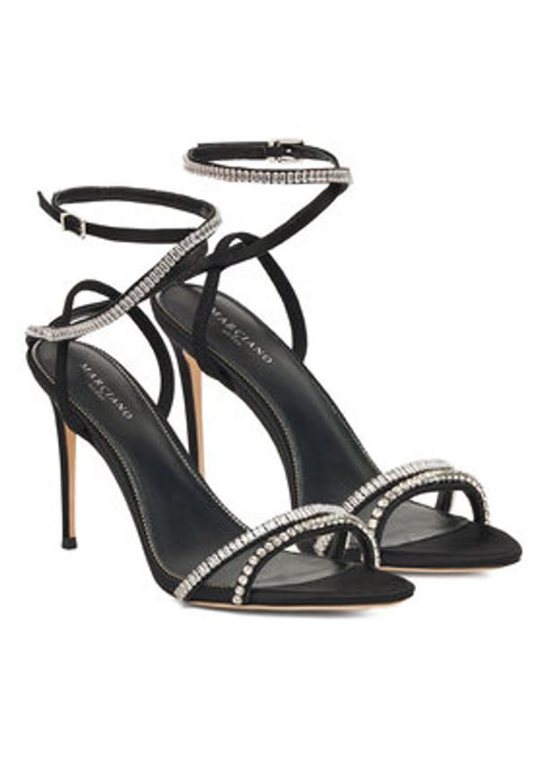 Marciano Guess Sandały 5BGZ49 7424A Czarny. Kolor: czarny. Materiał: skóra
