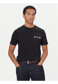 TOMMY HILFIGER - Tommy Hilfiger T-Shirt MW0MW40011 Czarny Regular Fit. Kolor: czarny. Materiał: bawełna