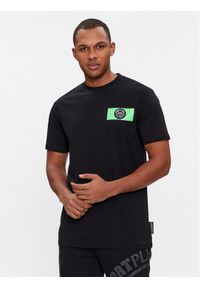Plein Sport T-Shirt SADC MTK6907 SJY001N Czarny Regular Fit. Kolor: czarny. Materiał: bawełna. Styl: sportowy #1