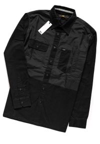 Lee - KOSZULA LEE TECHNICAL WHIZZIT SHIRT BLACK L68FUX01. Kolor: czarny #3