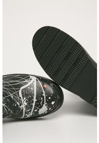 Hunter - Kalosze Play Short. Nosek buta: okrągły. Kolor: czarny. Materiał: syntetyk, materiał, guma. Szerokość cholewki: normalna #3