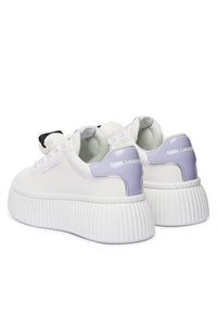 Karl Lagerfeld - KARL LAGERFELD Sneakersy Kreeper Lo KL42336T Écru. Materiał: skóra #4