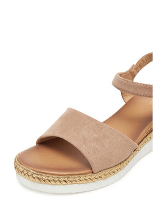 Clara Barson Espadryle WS2189-15 Beżowy. Kolor: beżowy. Materiał: materiał