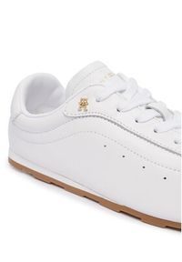 TOMMY HILFIGER - Tommy Hilfiger Sneakersy Th Low Profile Runner FW0FW08951 Biały. Kolor: biały. Materiał: skóra #6