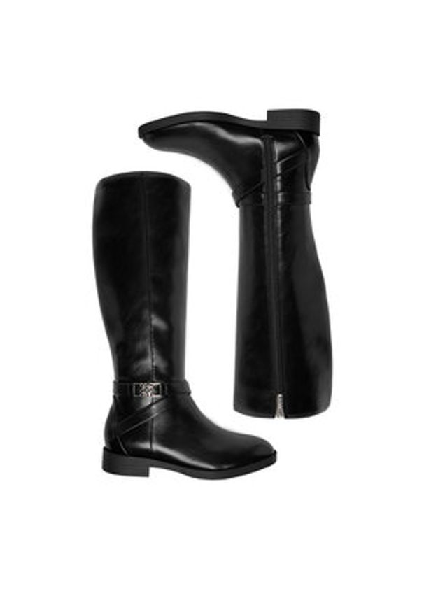 Nine West Kozaki CEO-NAJAT-01 Czarny. Kolor: czarny. Materiał: materiał, syntetyk
